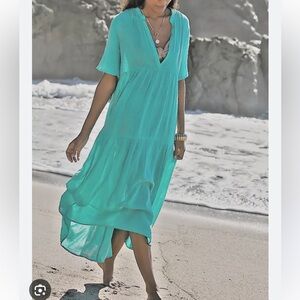 Anthropologie Kallie Gauze Dress